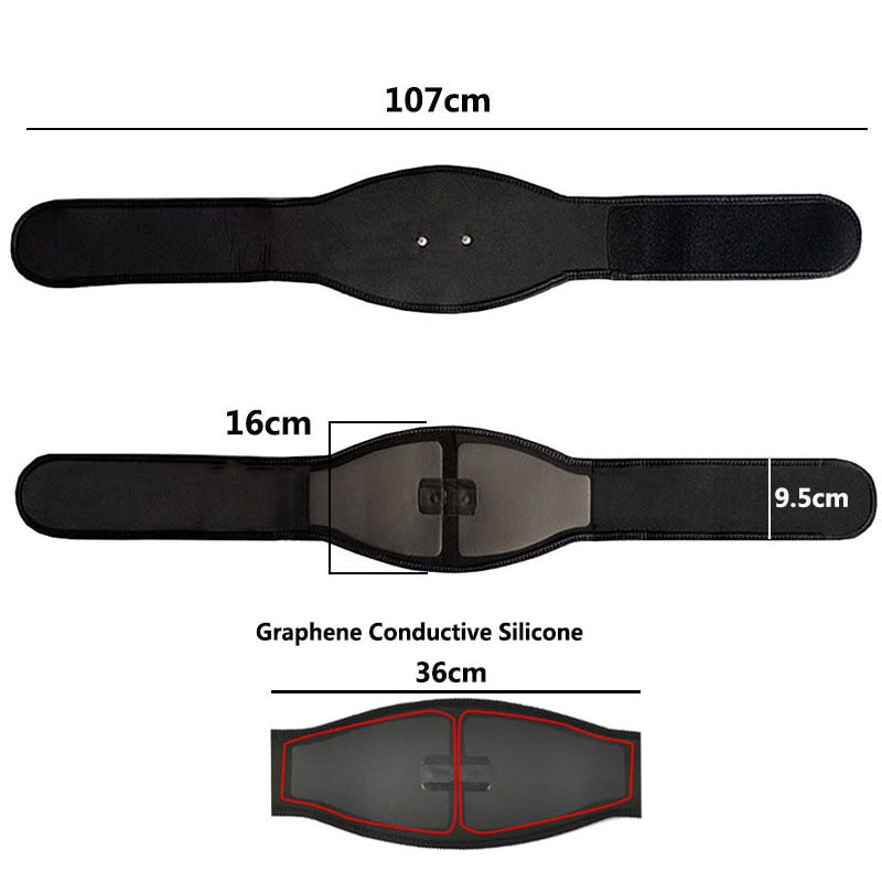 EMS Muscle Stimulator Trainer Toning Belt Abs Abdominal (Unisex)