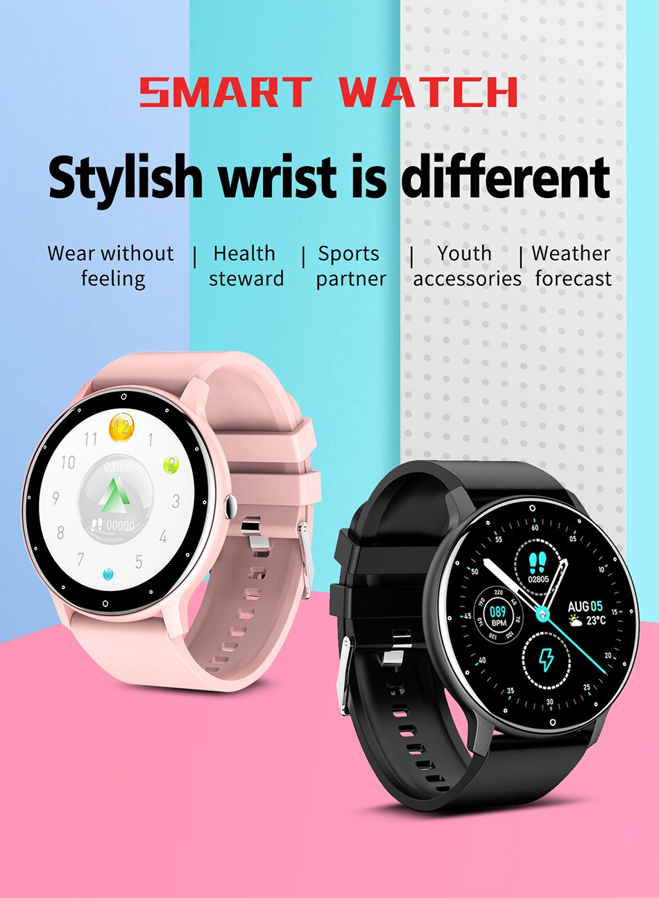 2023 Smart Watch Men Women Full Touch Screen