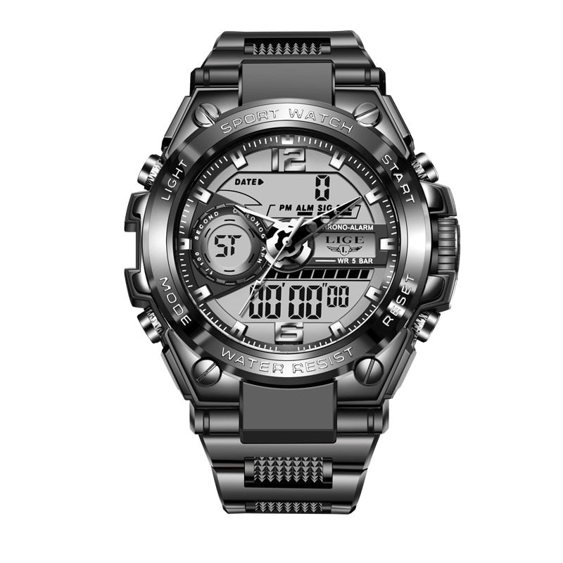 Men Military Watch Digital 50m Waterproof