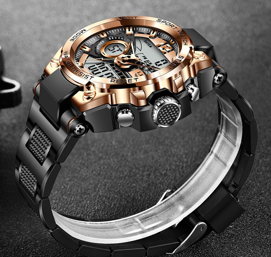 Men Military Watch Digital 50m Waterproof