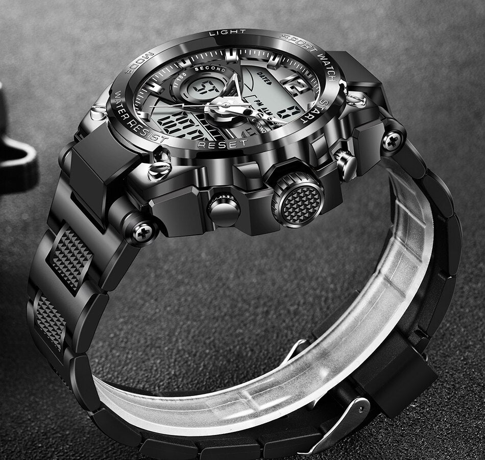 Men Military Watch Digital 50m Waterproof