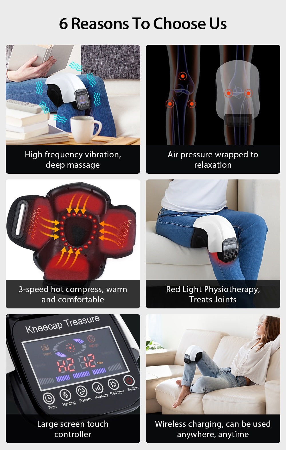 Electric Heating Knee Pad Massage