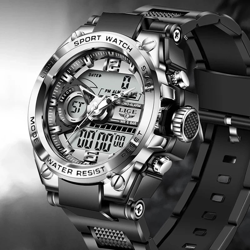 Men Military Watch Digital 50m Waterproof