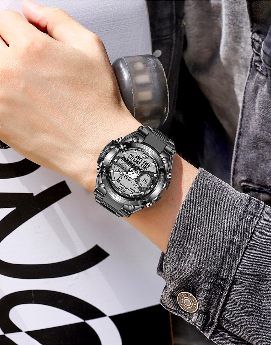 Men Military Watch Digital 50m Waterproof