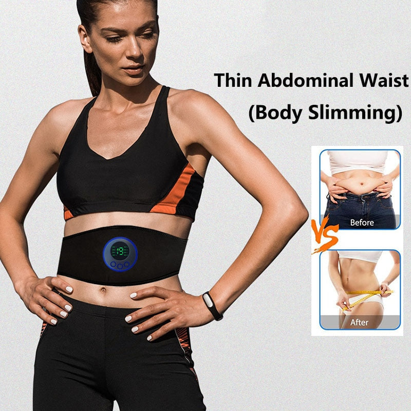 EMS Muscle Stimulator Trainer Toning Belt Abs Abdominal (Unisex)